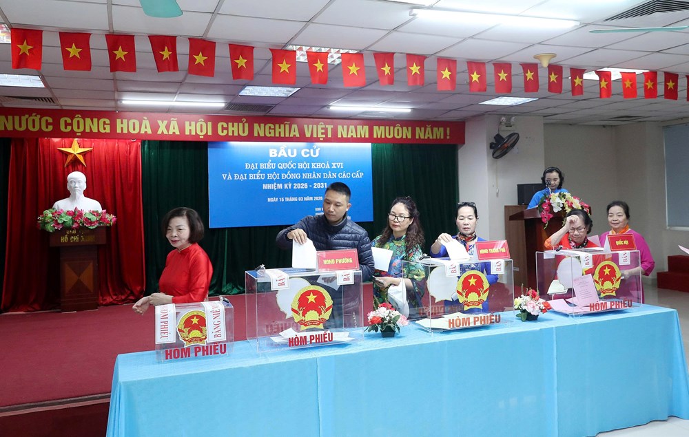 Tỉ lệ cử tri cả nước đi bầu cử đạt trên 99%  - ảnh 1