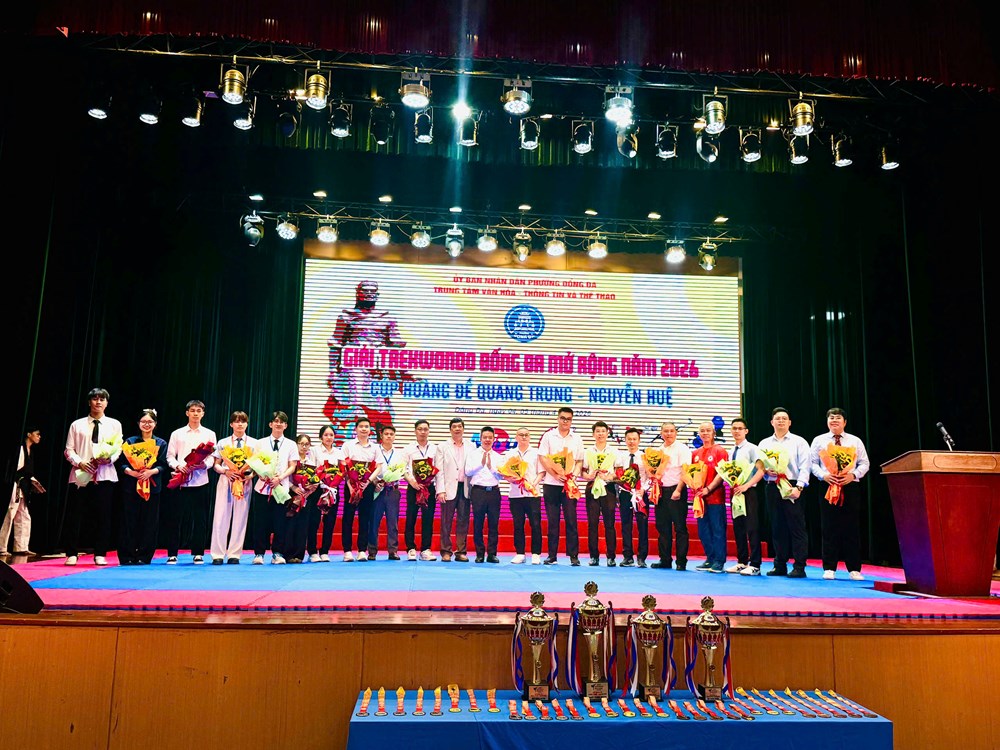 Hào khí Quang Trung lan tỏa tại Giải Taekwondo Đống Đa mở rộng 2026 - ảnh 1