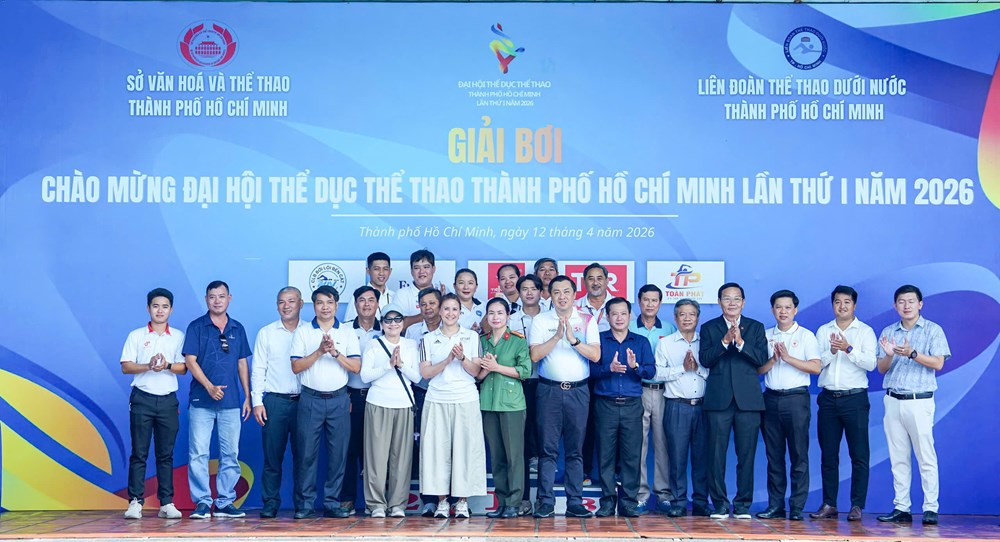Sôi động Giải bơi chào mừng Đại hội TDTT TP.HCM lần thứ I năm 2026 - ảnh 1