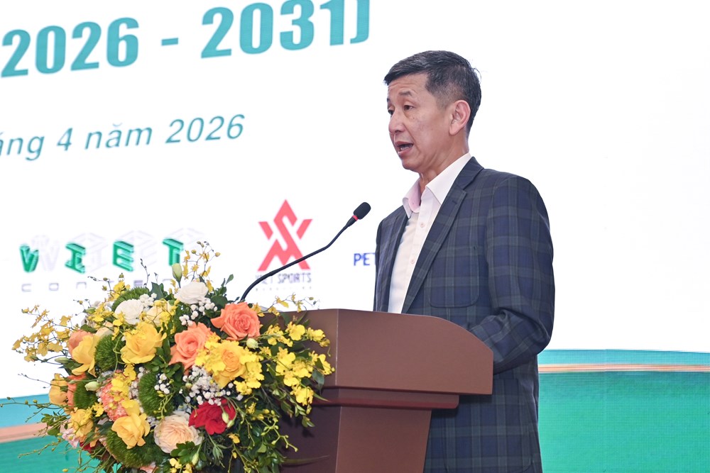 Ông Dương Mạnh Tiến được bầu giữ chức Chủ tịch Liên đoàn Bóng chuyền Việt Nam - ảnh 1