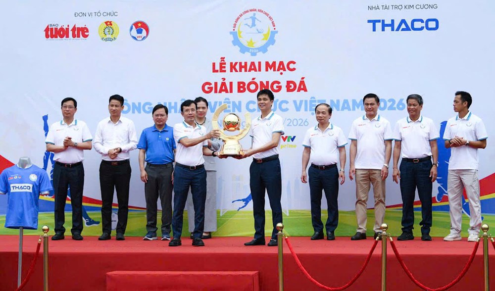 Khởi tranh Giải bóng đá công nhân, viên chức Việt Nam 2026  - ảnh 1