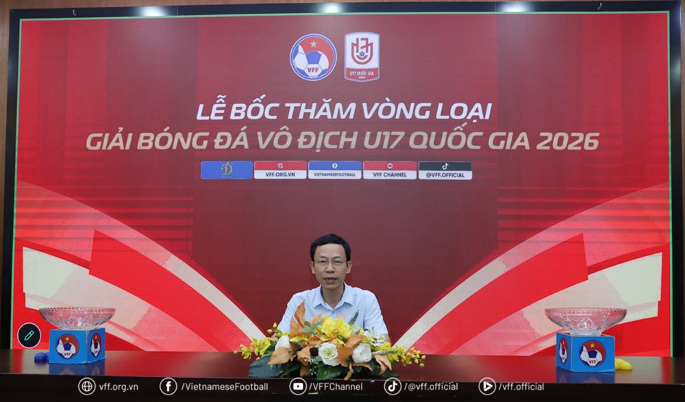 Bốc thăm Vòng loại Giải bóng đá vô địch U17 quốc gia 2026 - ảnh 1