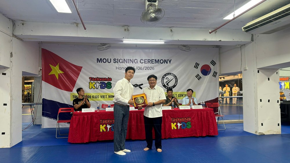 Thắt chặt tình hữu nghị Việt Nam – Hàn Quốc qua giao lưu Taekwondo trẻ - ảnh 3