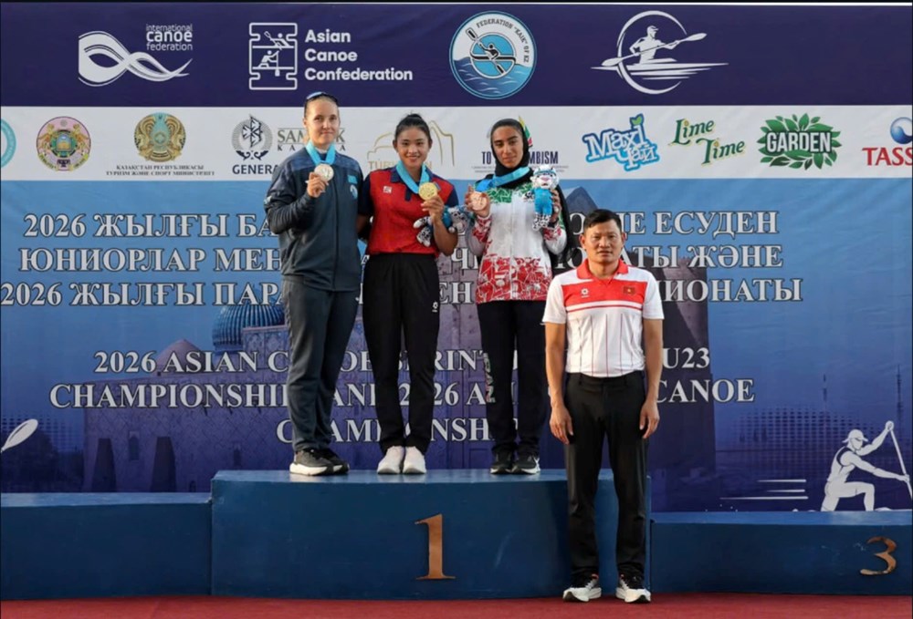 Diệp Thị Hương giành 3 HCV tại giải canoeing trẻ châu Á 2026 - ảnh 1