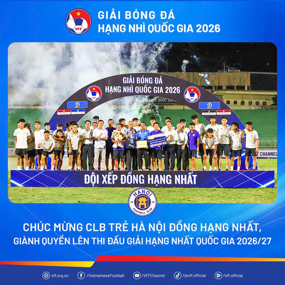 Trẻ Hà Nội, Huế đoạt vé thăng hạng - ảnh 1
