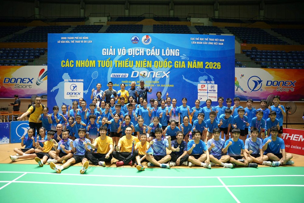 Đoàn TP.HCM thắng lớn tại Giải cầu lông thiếu niên quốc gia 2026  - ảnh 4