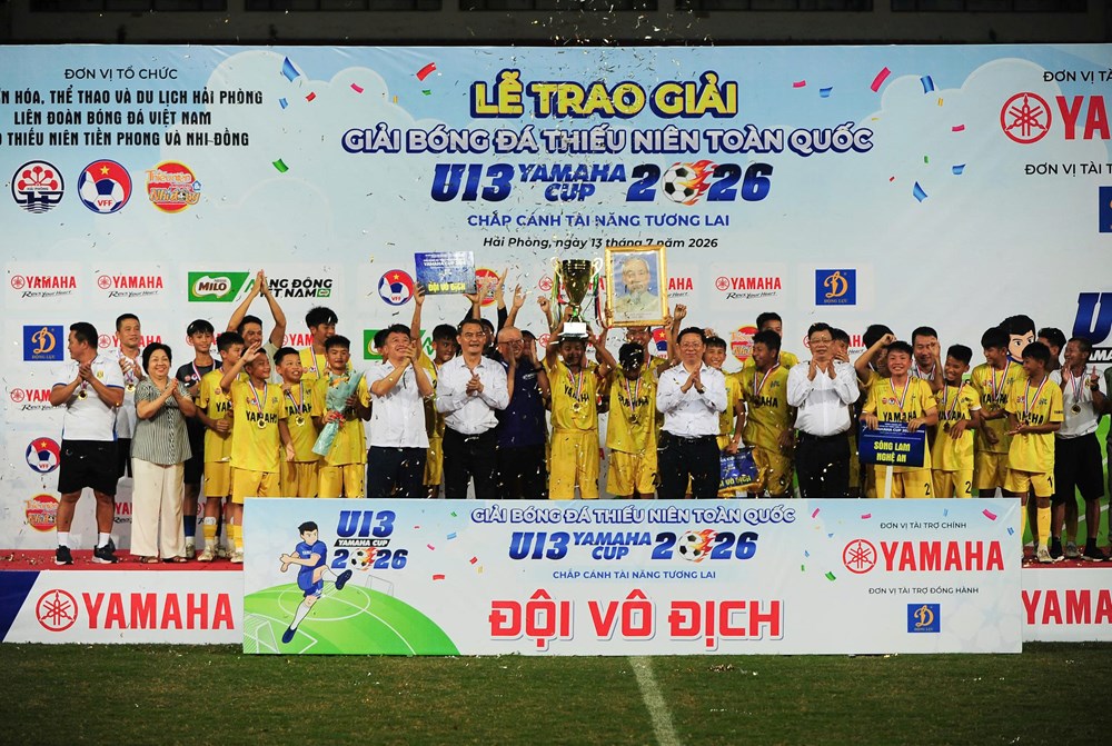 Sông Lam Nghệ An lần thứ 11 vô địch giải U13 quốc gia - ảnh 1