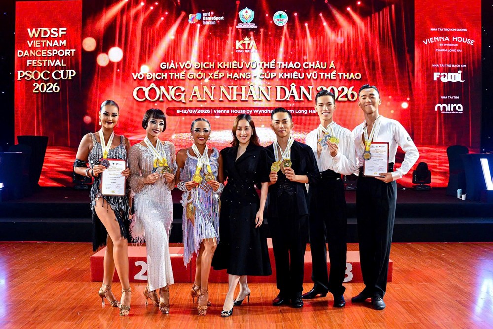 Học trò Khánh Thi được Liên đoàn nhảy thể thao thế giới khen ngợi - ảnh 2