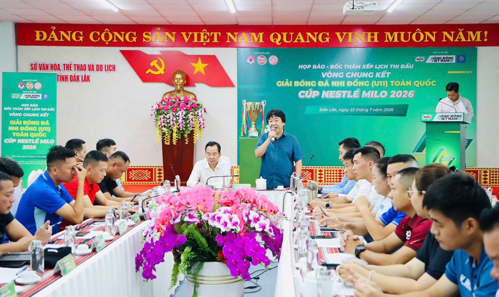 24 đội tranh tài tại Vòng chung kết Giải bóng đá Nhi đồng toàn quốc 2026 - ảnh 1