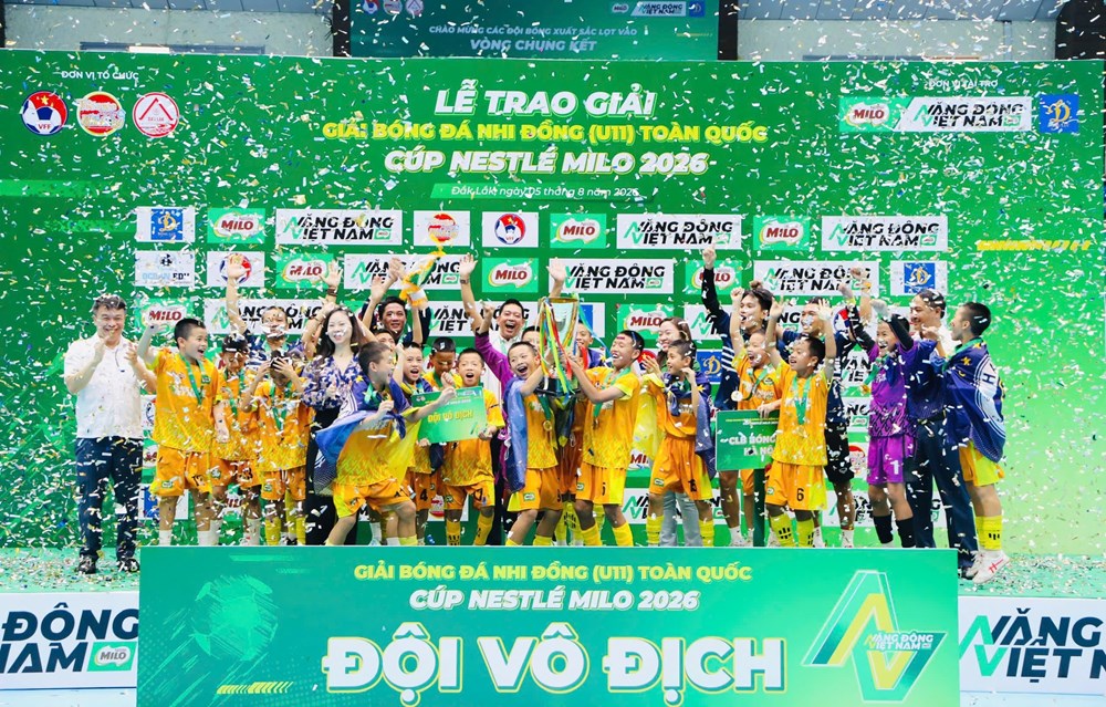 U11 CLB Hà Nội lần đầu vô địch Giải U11 toàn quốc - ảnh 1