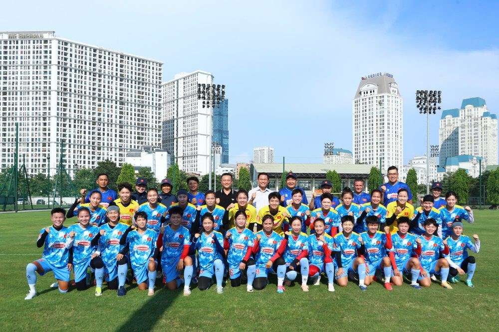 LĐBĐ Việt Nam động viên tuyển nữ Việt Nam hướng tới ASIAD 2026 - ảnh 4