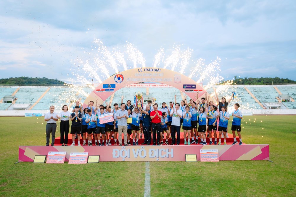 Bế mạc Giải bóng đá nữ vô địch U16 quốc gia 2026 - ảnh 1