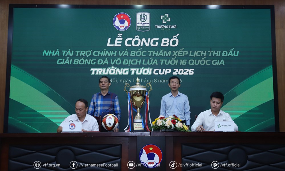 10 đội tranh tài tại Giải bóng đá vô địch U16 quốc gia 2026 - ảnh 1