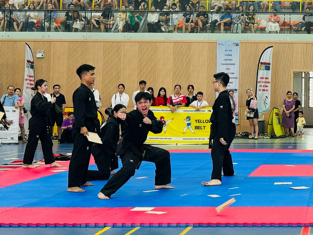 Gần 700 võ sinh tranh tài tại Kỳ thi thăng cấp đai Taekwondo - ảnh 3