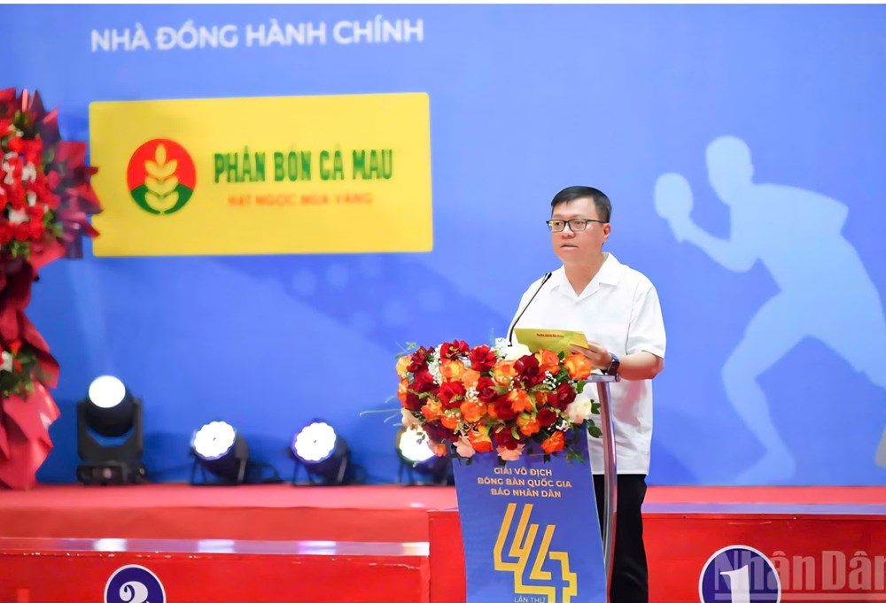Công an nhân dân dẫn đầu toàn đoàn tại Giải vô địch bóng bàn quốc gia Báo Nhân Dân - ảnh 1