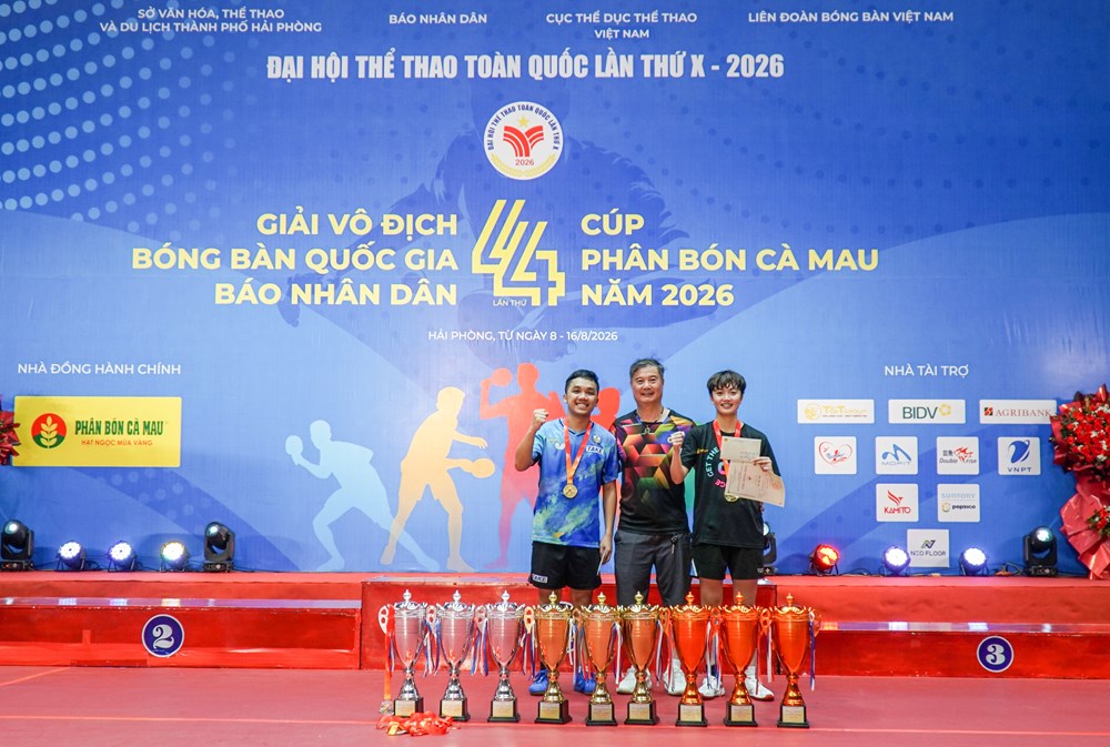 Khen thưởng các HLV, VĐV đội Bóng bàn CAND - ảnh 2