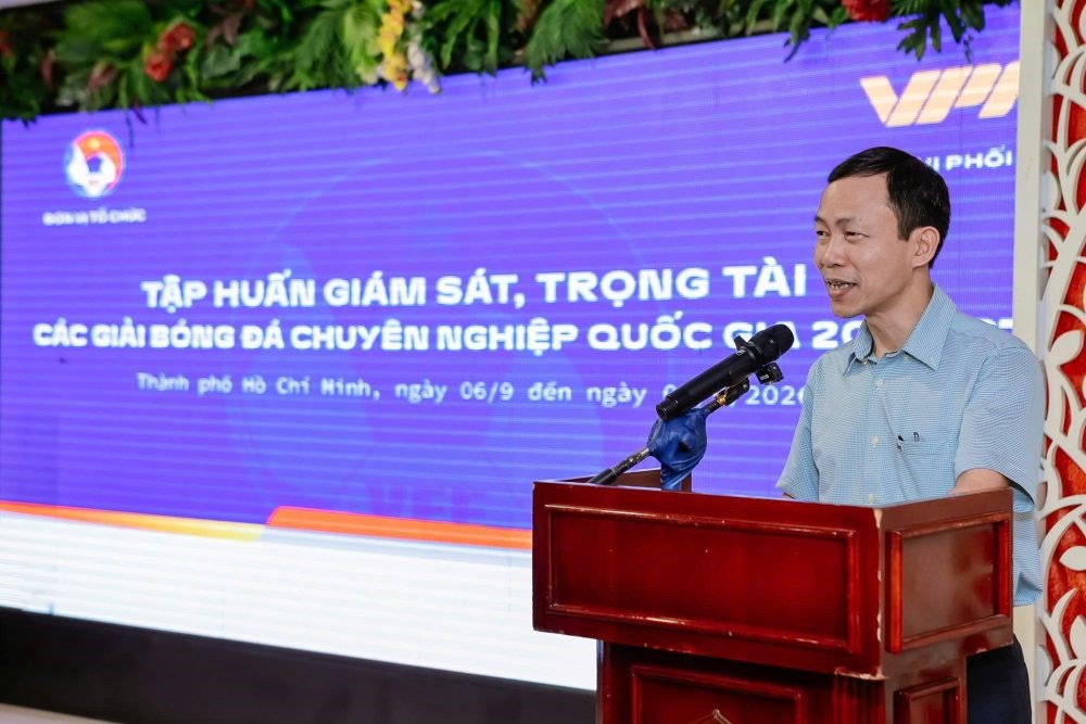Tập huấn trọng tài phía Nam trước mùa giải bóng đá chuyên nghiệp 2026/27 - ảnh 1