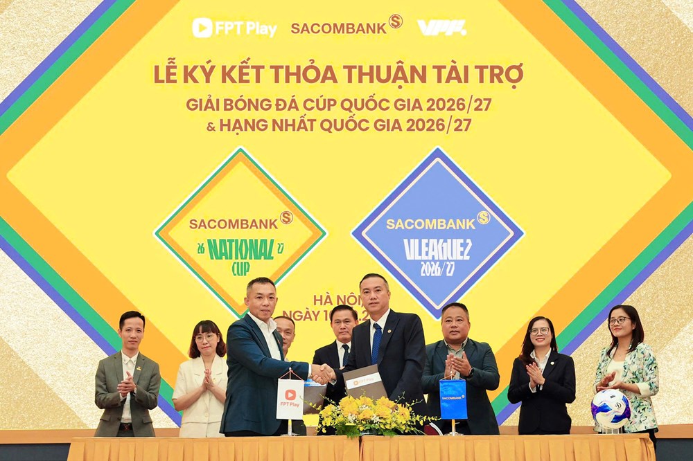 Giải hạng Nhất và Cúp Quốc gia 2026/27 có nhà tài trợ chính - ảnh 1
