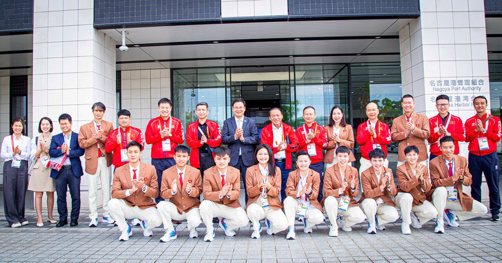 Chủ tịch Ủy ban Olympic Việt Nam Nguyễn Văn Hùng thăm, động viên Đoàn Thể thao Việt Nam - ảnh 6