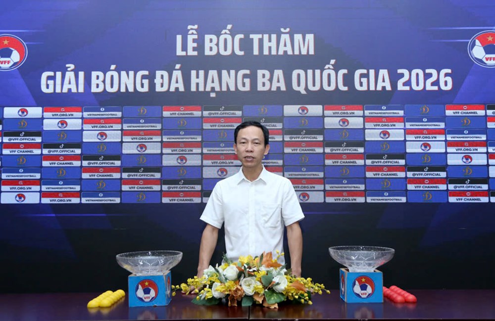 12 đội tranh tài tại Giải bóng đá hạng Ba quốc gia 2026 - ảnh 1