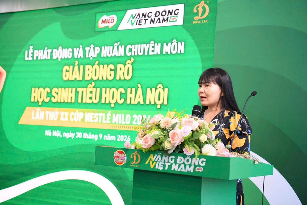 Phát động sân chơi bóng rổ dành cho học sinh tiểu học Hà Nội - ảnh 1