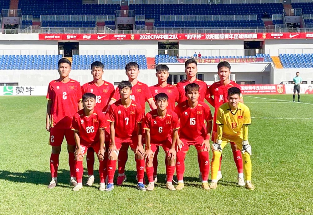 U16 Việt Nam khép lại giải quốc tế tại Trung Quốc, tiếp tục chuẩn bị cho U17 châu Á 2027 - ảnh 1