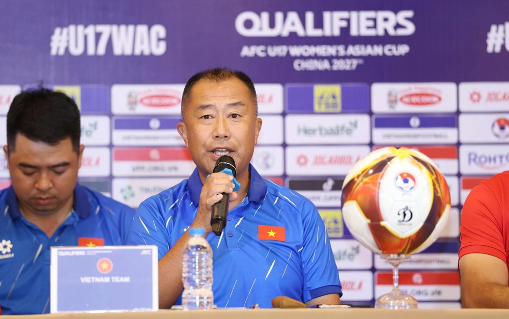 U17 nữ Việt Nam quyết tâm giành ngôi đầu bảng vòng loại châu Á 2027 - ảnh 1