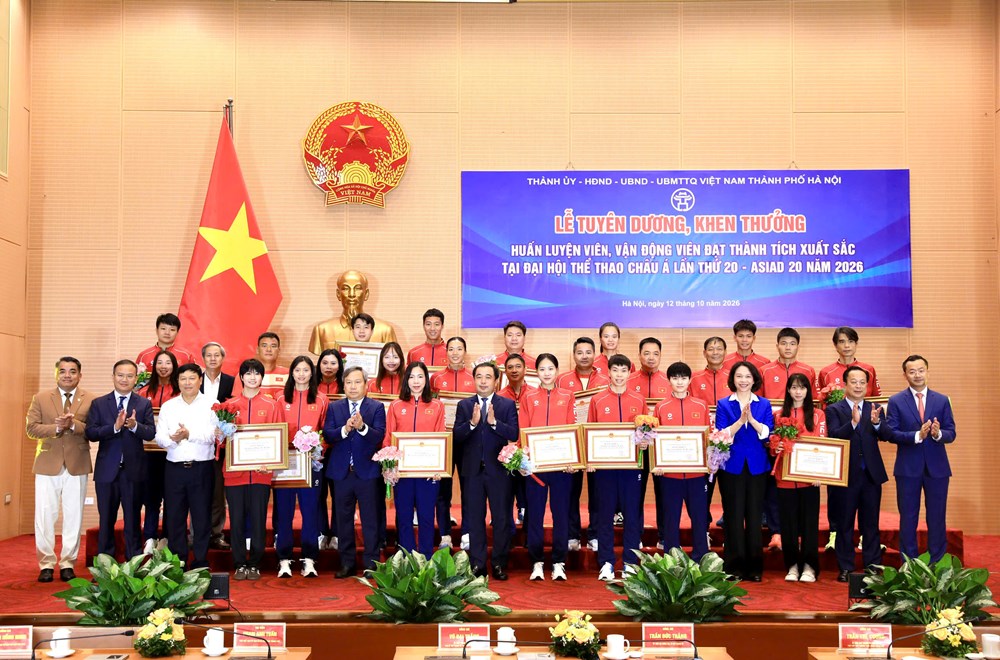 Hà Nội tuyên dương, khen thưởng HLV, VĐV đạt thành tích xuất sắc tại ASIAD 20 - ảnh 3