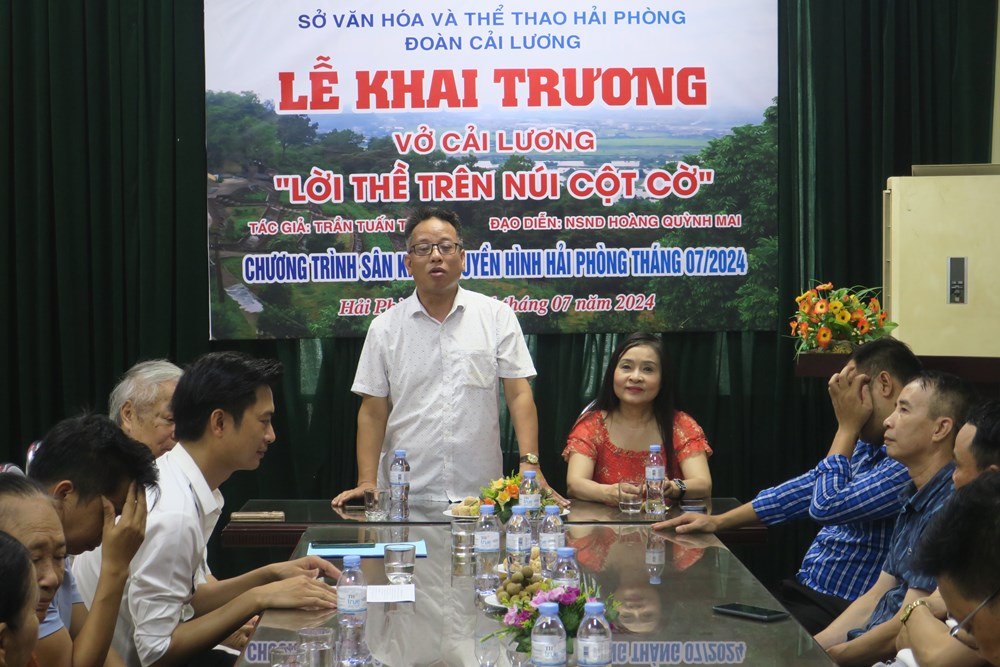 Sân khấu truyền hình Hải Phòng dựng vở “Lời thề trên núi cột cờ” - ảnh 1
