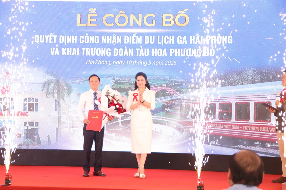 Công bố điểm du lịch Ga Hải Phòng và khai trương đoàn tàu Hoa Phượng Đỏ - ảnh 2
