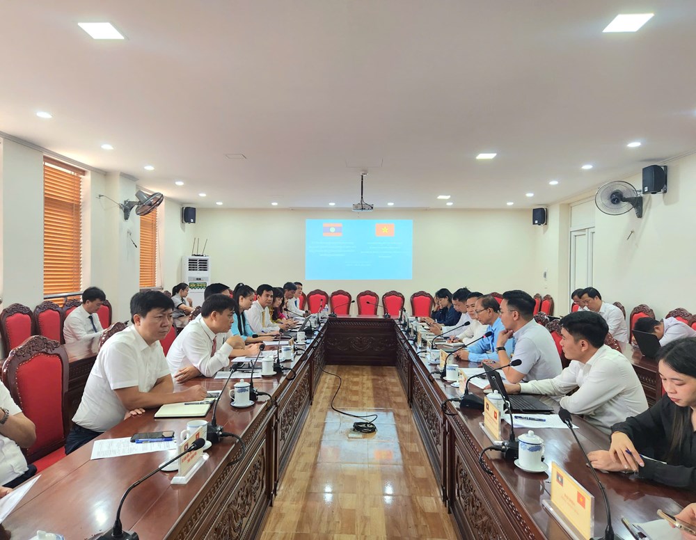 Đoàn cán bộ Văn phòng Bộ Thông tin, Văn hóa và Du lịch Lào thăm và làm việc tại Thanh Hoá - ảnh 1