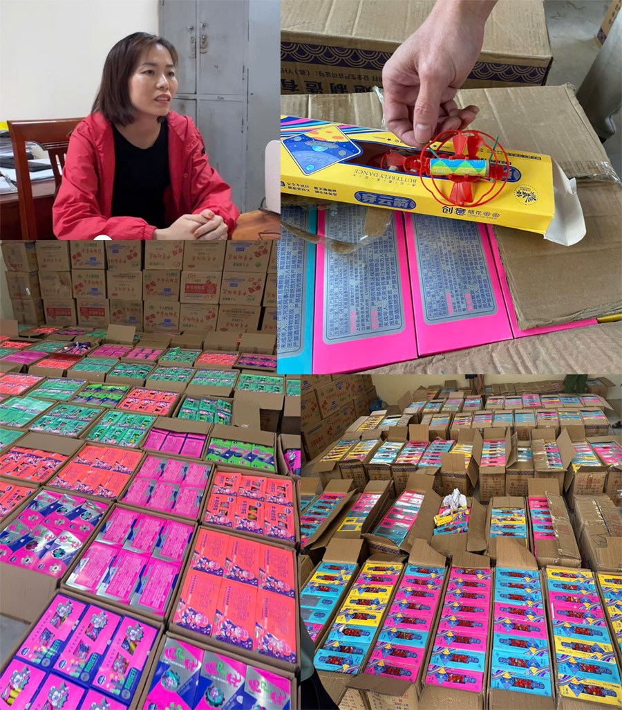 Thu giữ hơn 2 tấn pháo hoa nổ do nước ngoài sản xuất - ảnh 1
