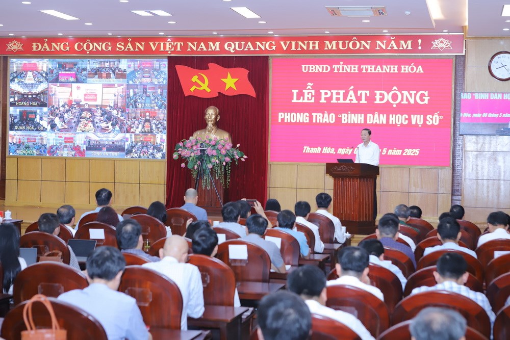 Thanh Hóa phát động phong trào “Bình dân học vụ số” - ảnh 1