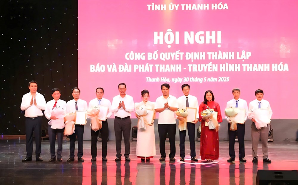 Báo và Đài Phát thanh - Truyền hình Thanh Hóa chính thức thành lập, sẵn sàng bước vào kỷ nguyên truyền thông số - ảnh 1