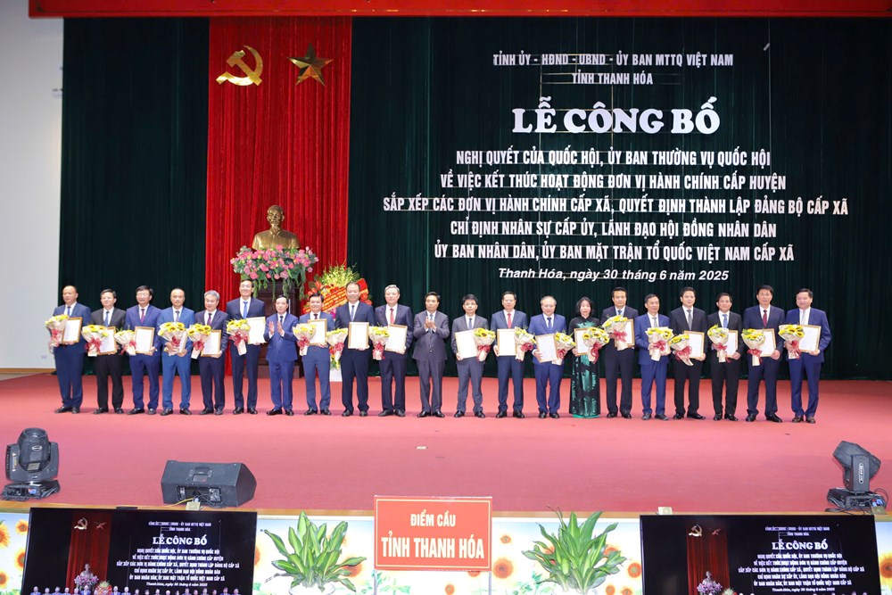 Toàn cảnh 166 xã, phường mới ở Thanh Hóa: Ai giữ chức Bí thư, Chủ tịch? - ảnh 1