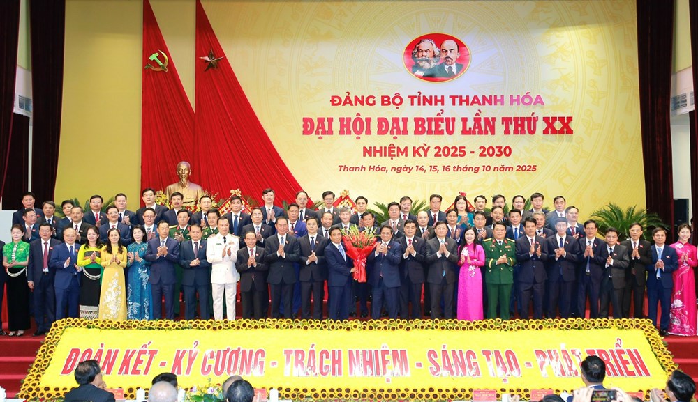 Đại hội Đảng bộ tỉnh Thanh Hóa lần thứ XX bầu đủ 69 Ủy viên Ban Chấp hành khóa mới - ảnh 1