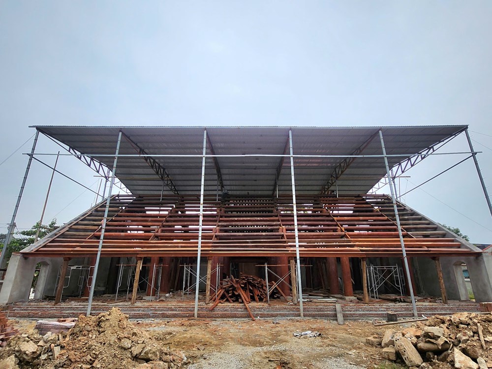 Đình Đô Mỹ gần 200 năm tuổi được trùng tu, hồi sinh giá trị kiến trúc thời Nguyễn - ảnh 1