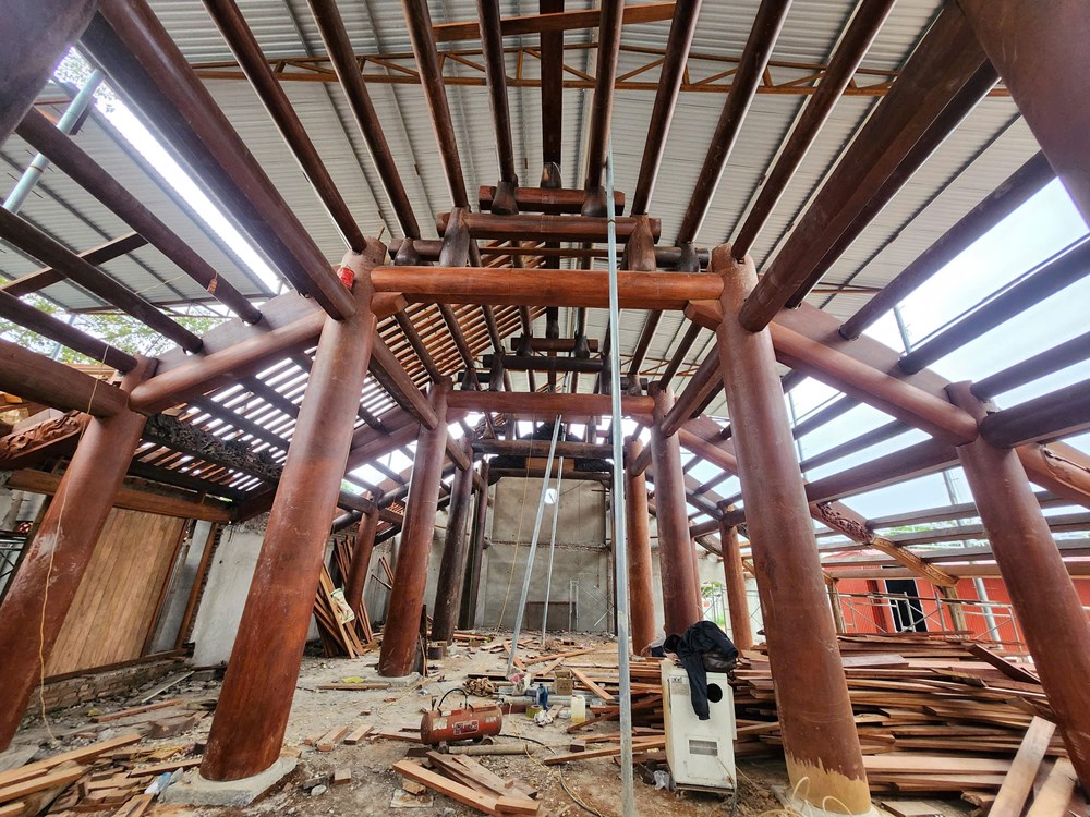 Đình Đô Mỹ gần 200 năm tuổi được trùng tu, hồi sinh giá trị kiến trúc thời Nguyễn - ảnh 2