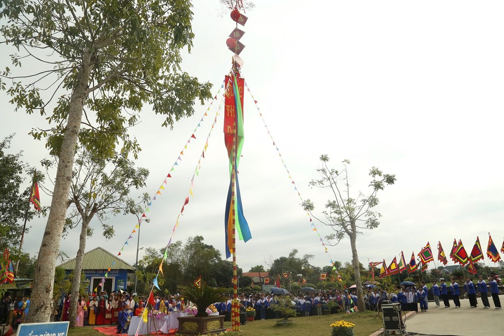 Thành nhà Hồ dựng nêu đón Tết, đánh thức hồn xuân Tây Đô - ảnh 3