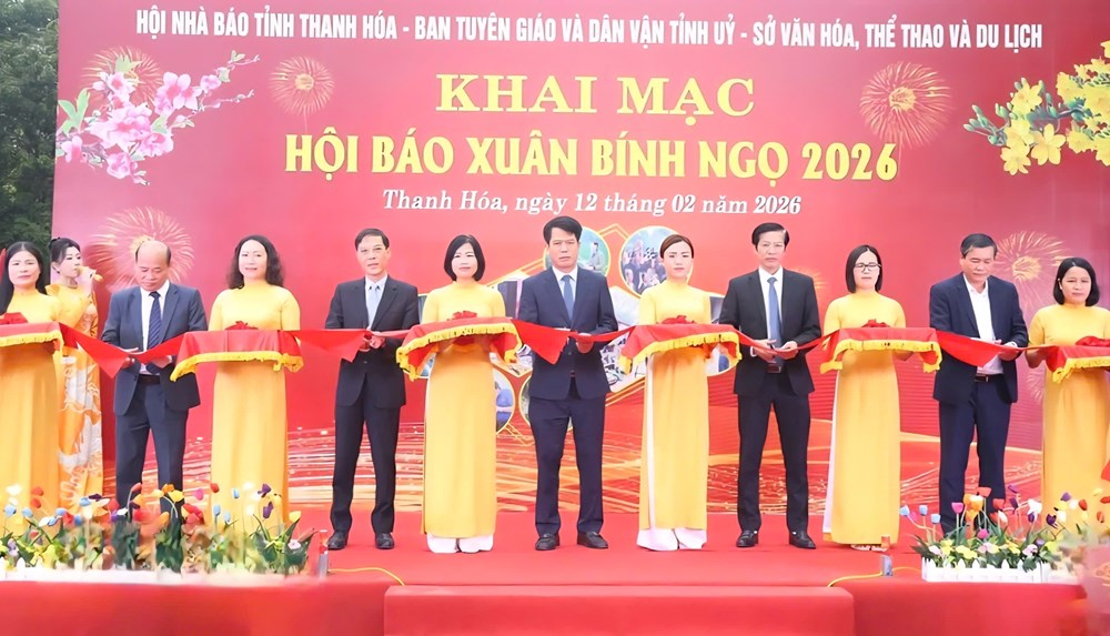 Hơn 350 ấn phẩm hội tụ tại Hội Báo Xuân Bính Ngọ 2026 ở Thanh Hóa - ảnh 1