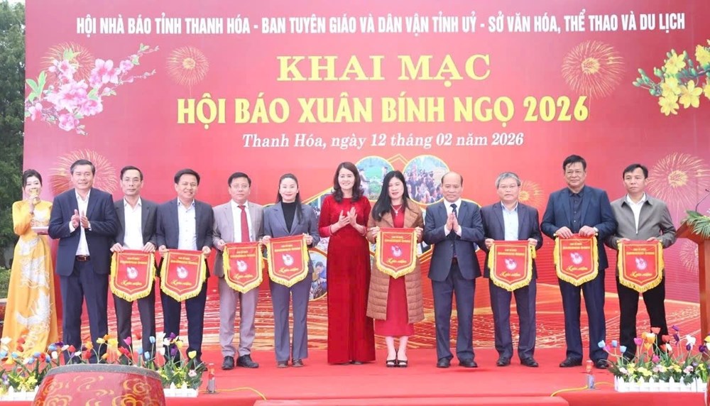Hơn 350 ấn phẩm hội tụ tại Hội Báo Xuân Bính Ngọ 2026 ở Thanh Hóa - ảnh 3
