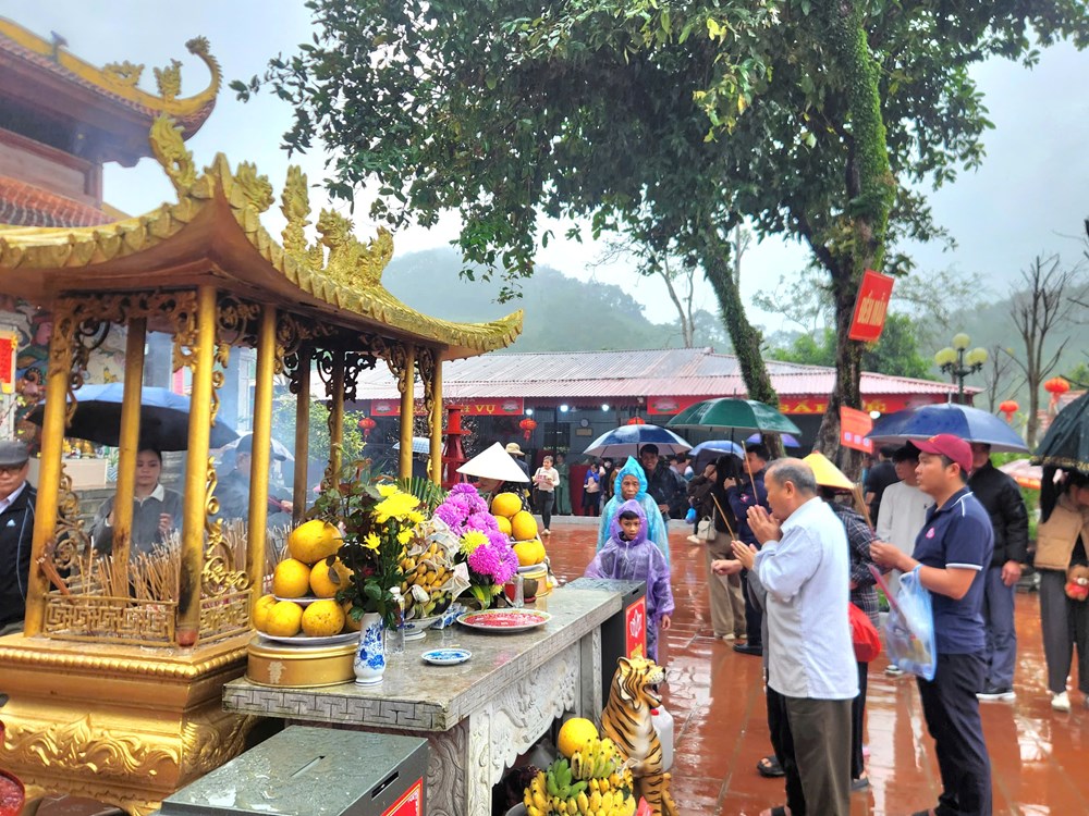 Dòng người hành hương về Phủ Na dưới mưa Xuân - ảnh 4