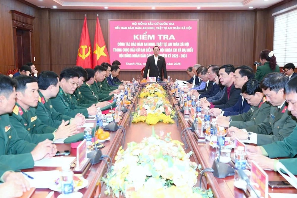 Phó Chủ tịch Quốc hội Trần Quang Phương kiểm tra công tác bầu cử tại Thanh Hóa - ảnh 2