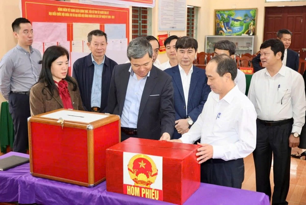 Lãnh đạo Thanh Hóa kiểm tra công tác chuẩn bị bầu cử trước ngày 15.3 - ảnh 3