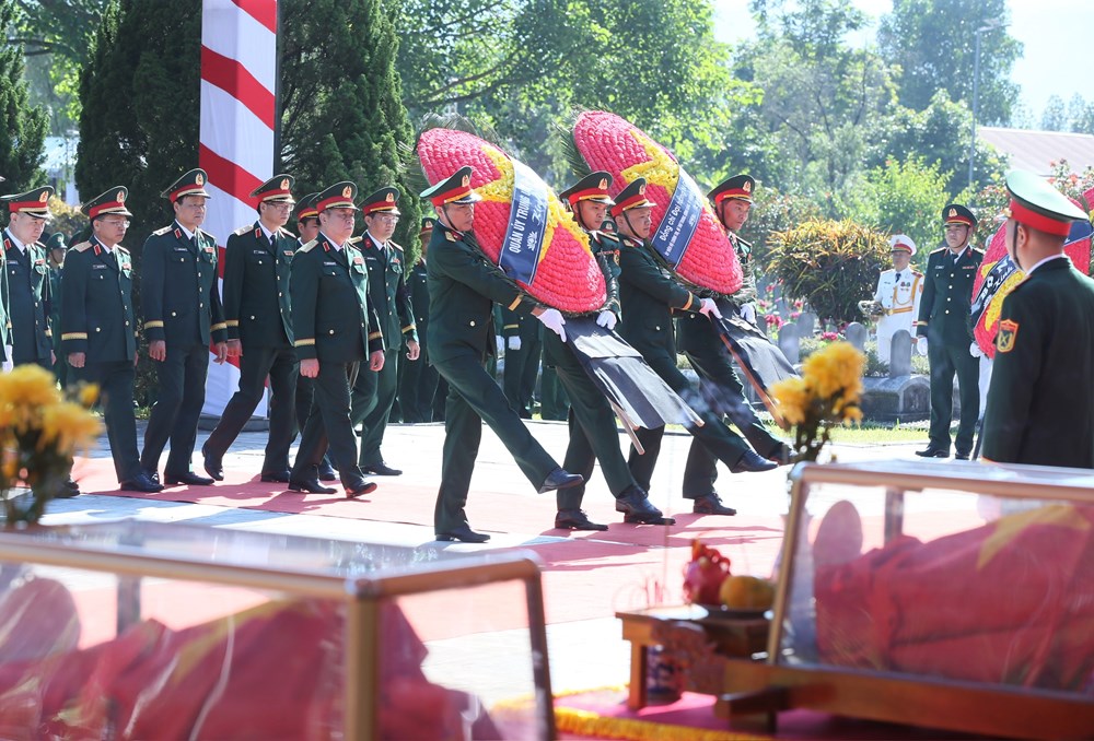 Thanh Hóa: Trang trọng đón các anh hùng liệt sĩ về với đất mẹ - ảnh 4