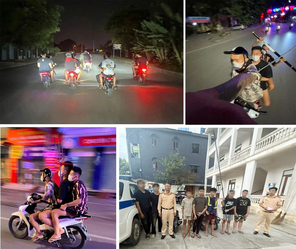 Lạng lách, đánh võng giữa đêm, nhóm thanh thiếu niên và phụ huynh bị đề nghị phạt 81,5 triệu đồng - ảnh 1