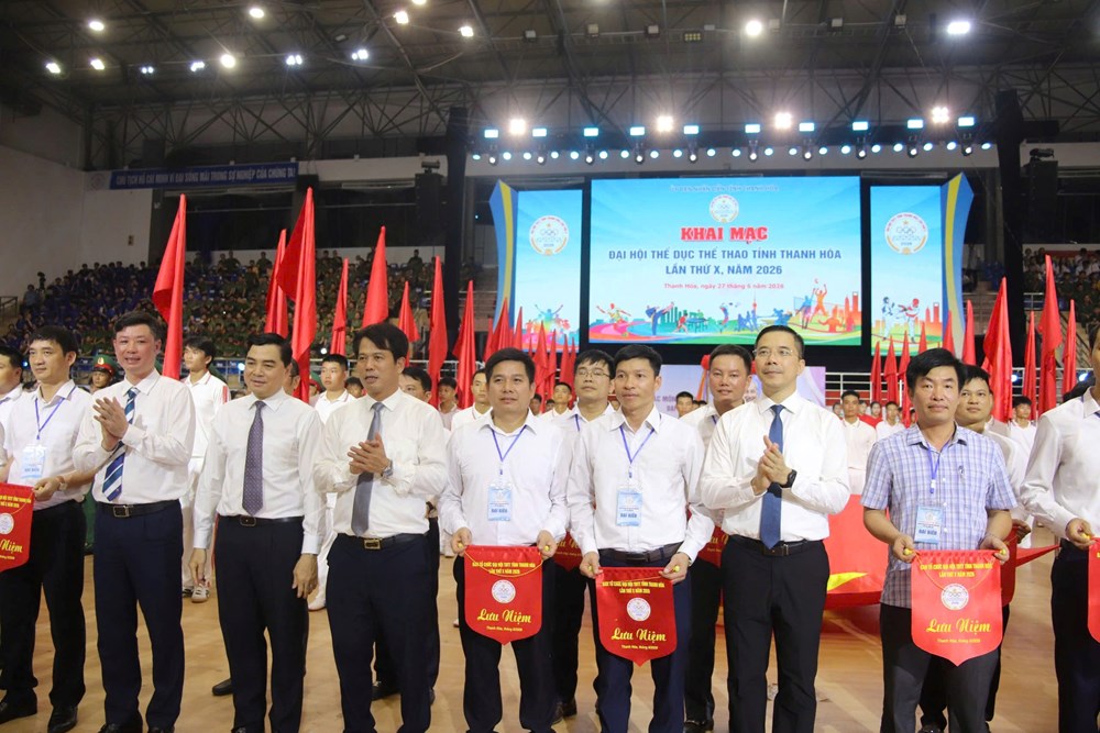 Gần 2.000 VĐV hội tụ, khai mạc Đại hội Thể dục thể thao Thanh Hóa lần thứ X - ảnh 7