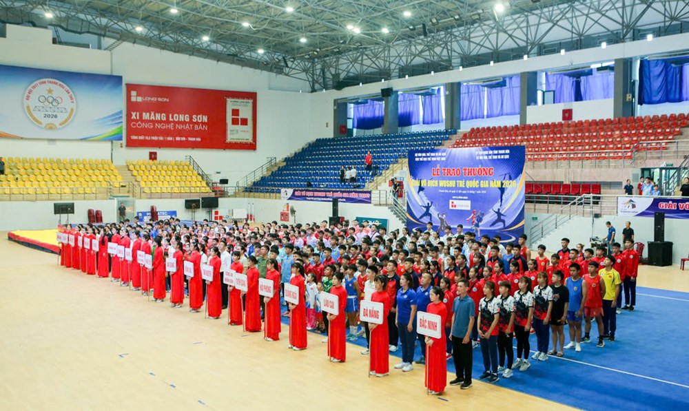 Hơn 600 võ sĩ trẻ tranh tài tại Giải vô địch Wushu quốc gia - ảnh 1