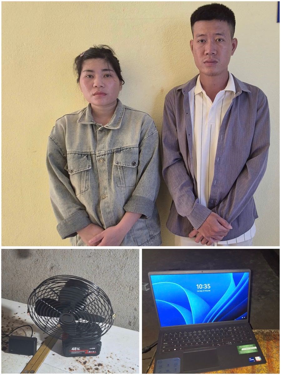 Dàn dựng hiện trường giả sau khi trộm cắp phòng trọ hàng xóm, vợ chồng trẻ bị khởi tố - ảnh 1