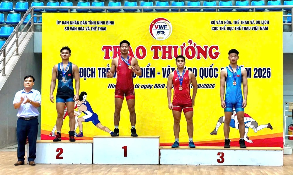 Vật Thanh Hóa giành 22 huy chương tại Giải vô địch trẻ quốc gia 2026 - ảnh 1